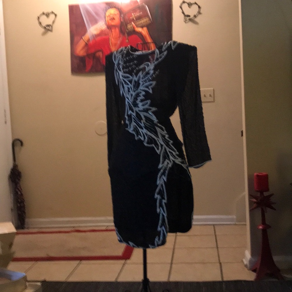 Black beaded dress
